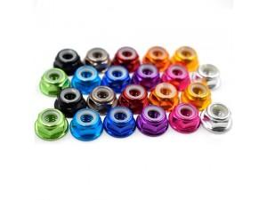 Flange Nylon Lock Nut M4 regular cw 10pcs/bag (MIX)